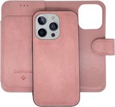 Casemania - iPhone 14 Pro Max - Bookcase incl. Pasjeshouder - Licht Roze