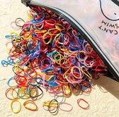 Jumada's haar elastiekjes - 540 stuks - 5 kleuren - rasta