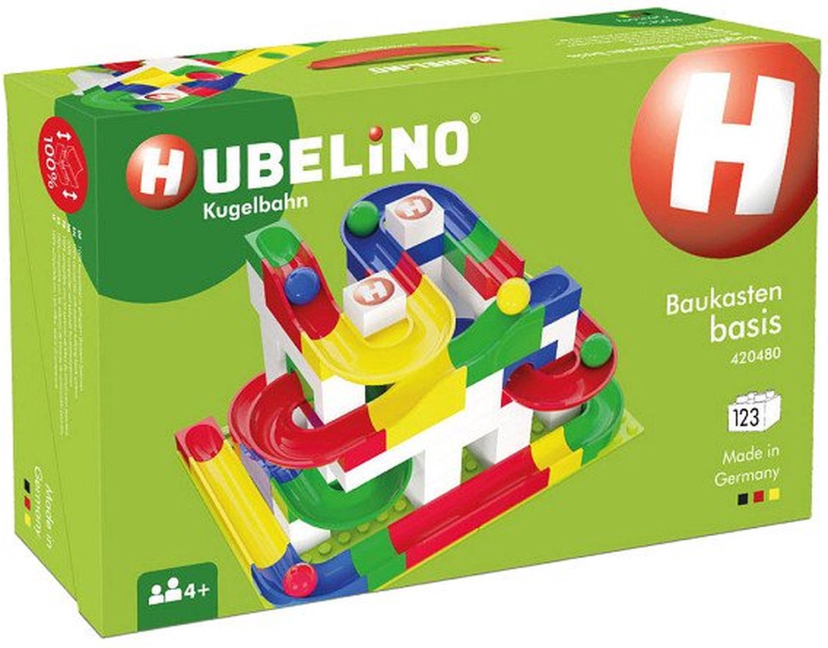 Hubelino Knikkerbaan - Basisset - 123-delig