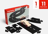 Waytoplay Drive away, la piste de voiture flexible (11 pièces et 1 voiture) - jouez à l'intérieur et à l'extérieur - indestructible - à combiner avec vos autres speelgoed