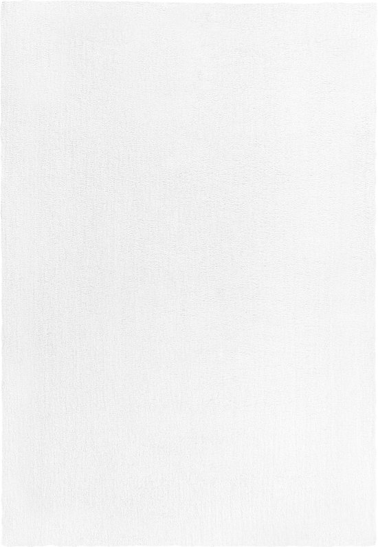 DEMRE - Shaggy vloerkleed - Wit - 160 x 230 cm - Polyester