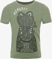TwoDay jongens T-shirt met krokodil groen - Maat 110/116