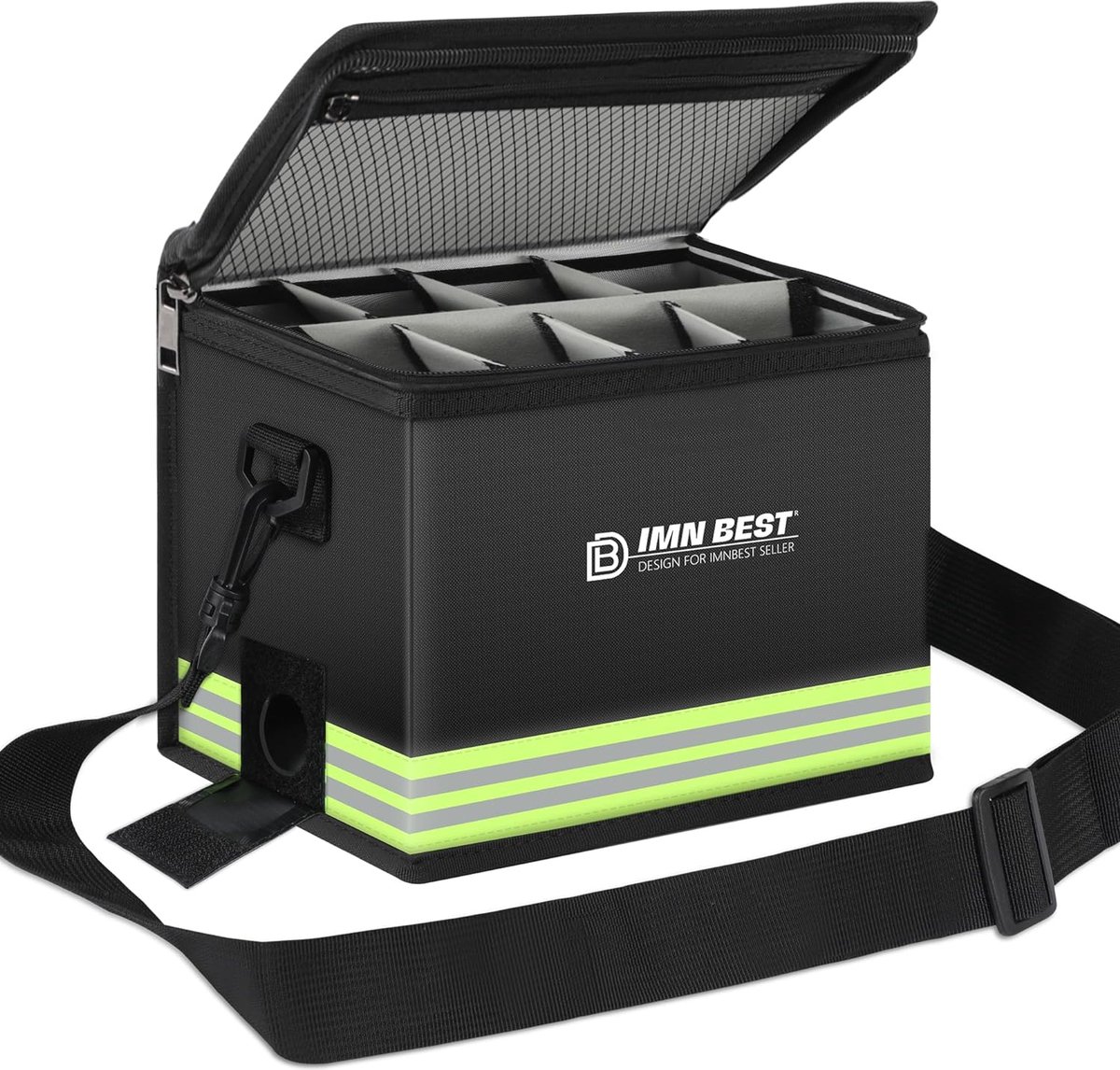 Veilige tas, vuurvaste, explosieveilige tas, grote capaciteit, vuurvaste kluis, opbergdoos voor lipo-batterijen, beschermende veilige tas voor opladen en opbergen, met robuust handvat en netzak