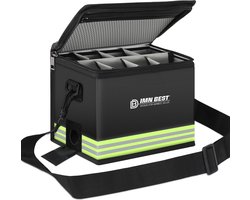 Veilige tas, vuurvaste, explosieveilige tas, grote capaciteit, vuurvaste kluis, opbergdoos voor lipo-batterijen, beschermende veilige tas voor opladen en opbergen, met robuust handvat en netzak