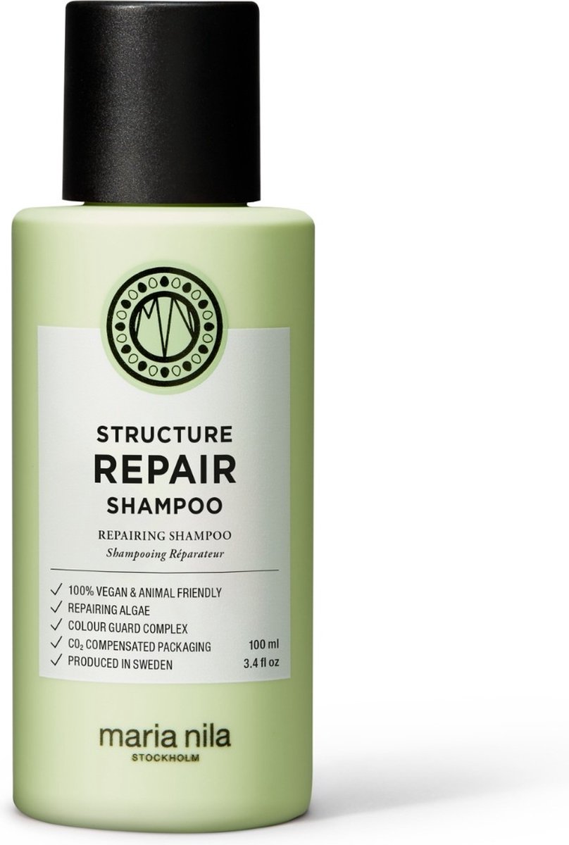 Maria Nila Structure Repair Shampoo-100 ml - Normale shampoo vrouwen - Voor Alle haartypes