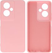 Hoesje Geschikt voor OPPO A79 5G - Fashion Telefoonhoesje Backcover - Siliconen Hoesje - Roze