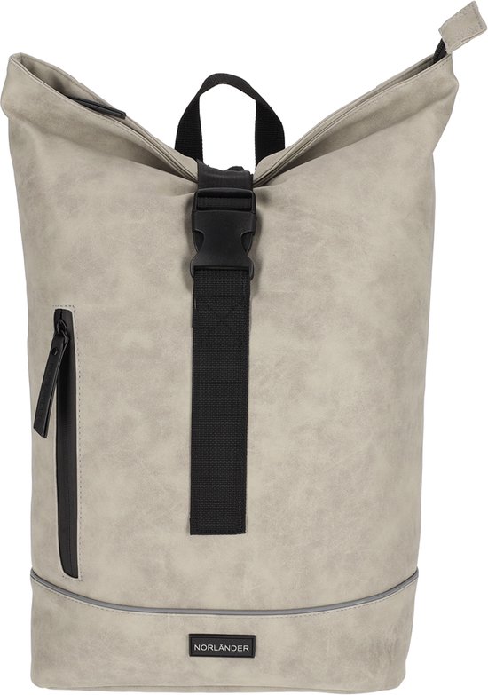 Norlander compacte rolltop rugzak - 23 Liter - Nubuck - 30 x 16 x 49 cm - Taupe