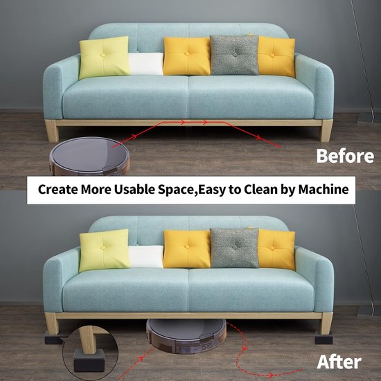 4-pack houten meubelverhogers voor sofa tafel bed - verstelbare hoogte voeten verhogen meubels ondersteuning benen voor houten items (kleur: A Maat: 6 x 6 x 5 4-pack houten meubelverhogers voor sofa tafel bed - verstelbare hoogte voeten verhogen meubels ondersteuning benen voor houten items (kleur: A Maat: 6 x 6 x 5