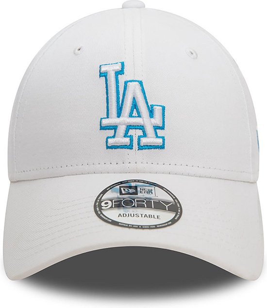 New Era LA Dodgers Team Outline White 9FORTY Adjustable Cap