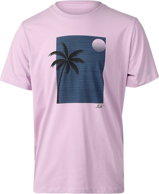 Brunotti Palm-Sunset Heren T-shirt - Paars - XL
