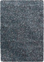 Pochon - Tapijt Enjoy - Blauw - 340x240x3 - Vloerkleed - Hoogpolige Vloerkleed