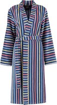 Luxe kimono dames - 100% premium katoen - streep dessin - ideaal als ochtendjas of badjas voor de sauna - maat 48