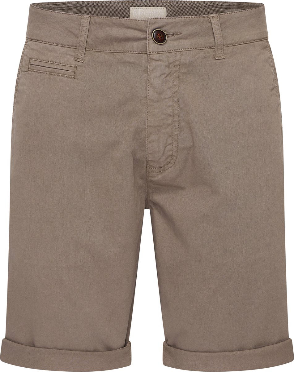 Mario Russo Chino Short - Korte broek heren - Shorts heren - Katoen - Taupe - L
