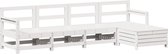 vidaXL - 5-delige - Loungeset - massief - grenenhout - wit