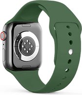 Zachte Siliconen Sport Band M/L - Grass Green - Geschikt voor Apple Watch 42mm - 44mm - 45mm - 49mm - Waterproof smartwatchband voor iWatch series Ultra 9 8 7 6 5 4 3 2 1 SE grote modellen