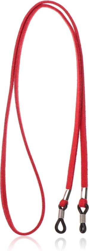 LGT Jewels Cordon élastique en cuir PU rouge pour lunettes de soleil ou lunettes de lecture