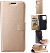 Bookcase Goud Geschikt voor Xiaomi 13 - portemonnee hoesje - ZT Accessoires