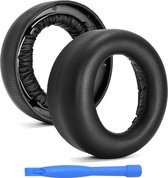 MMOBIEL Oreillettes pour casque Sony PlayStation 5 3D Pulse sans fil PS5 - Oreillettes pour casque en PU protéiné - Oreillettes pour casque - Zwart