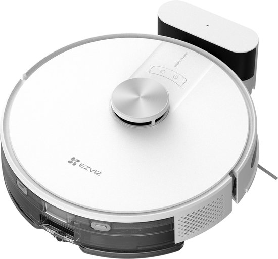 Ezviz RE4 Slimme Robotstofzuiger - LiDAR Navigatie - Dweilen (300 ml) - Obstacle Vermijding - No-Go Zones - Tapijt Detectie - E10 Filter - Compatibel met Alexa, Google Assistant - Wit