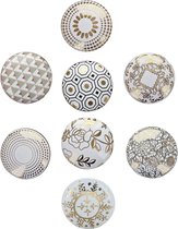 Poignee Meuble Lot De 20 Boutons De Tiroir En Céraique Peints à La Ain (gris Et Bouton De Porte De Placard