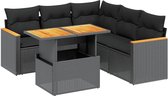 vidaXL-6-delige-Loungeset-met-kussens-poly-rattan-zwart