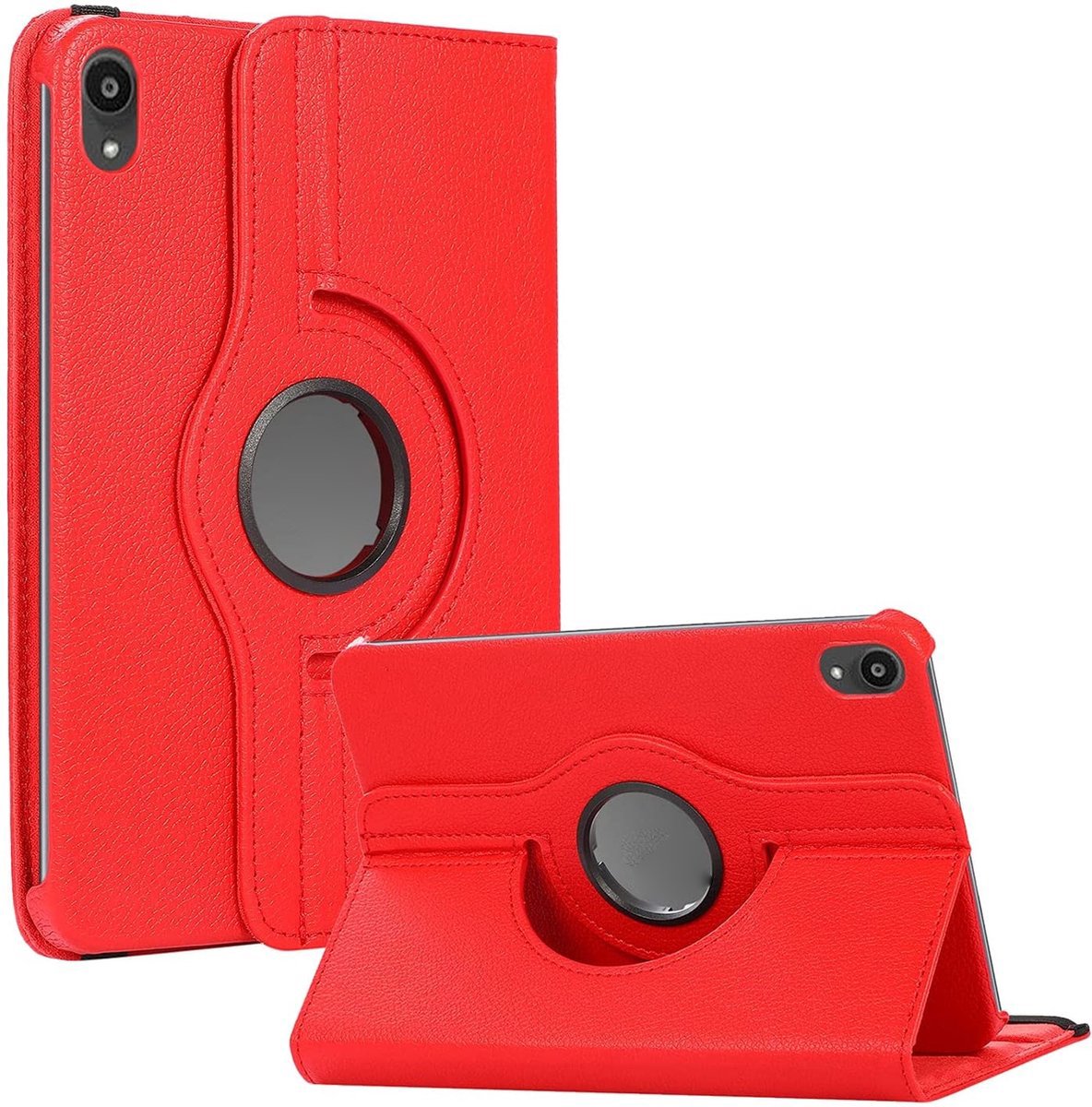 Draaibare Bookcase - Geschikt voor iPad Mini Hoes 6e Generatie - 8.3 inch (2021) - Rood