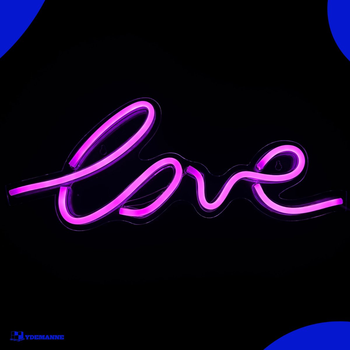 Neon Lamp - Love Roze - Incl. Ophanghaakjes - Neon Sign - Neon Verlichting - Neon Led Lamp - Wandlamp