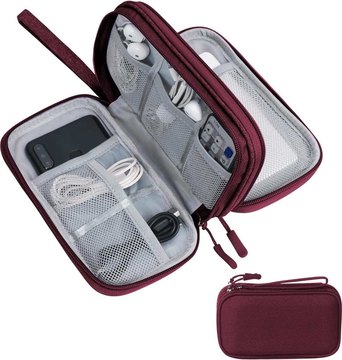 Opbergtas voor draagbare gadgets Digitale kabel Elektronische organizer-etui Oortelefoon SD-kaarten Schijven USB-draden Reistasje Clutch Portemonnee-organizertas kopen vanaf een prijs van 11
