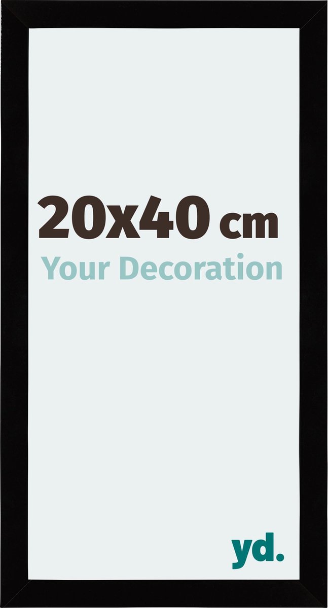 yd. Your Decoration - Fotolijst 20x40 cm - MDF - Zwart Hoogglans - Mura