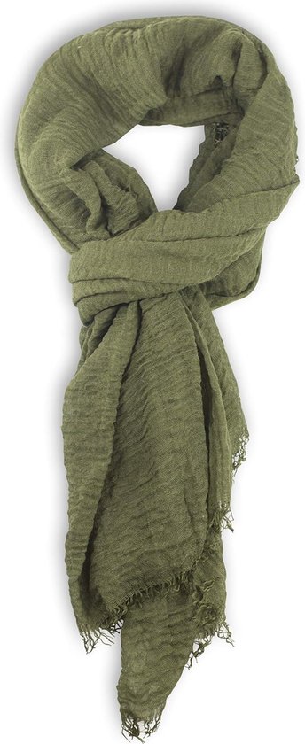 Basic sjaal voor dames met zachte franjeszoom, doek in lichte kwaliteit met katoen, effen