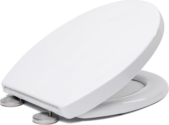 Belastbaar 150 Kg Universeel WOLTU Wc-bril Met Softclosemechanisme, Ovaal, Wc-bril, Snelsluiting Voor Eenvoudige Reiniging, Met Verstelbare Scharnieren Hygiënische Toiletbril Eenvoudig Te Reinigen