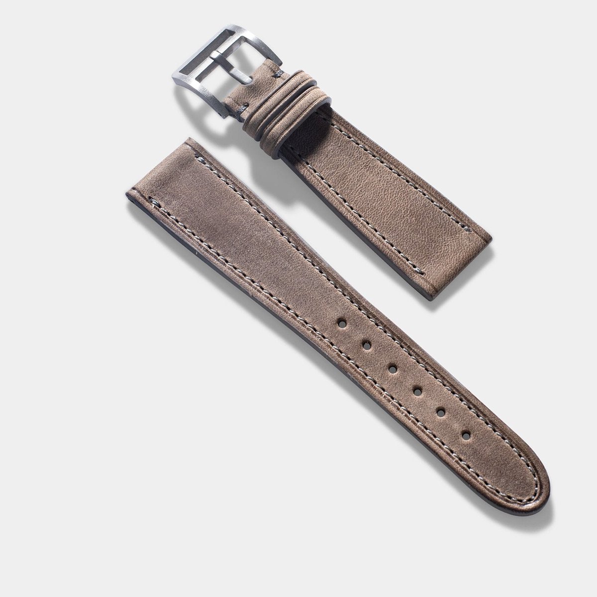 BS Leren Horlogeband Luxury - Café au Lait - 20mm