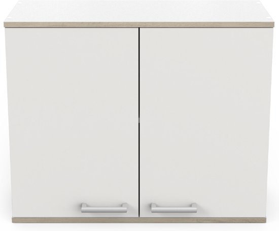 Vitrine Hangkast Bora 63 cm breed - Wit