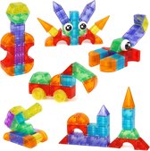CNL Sight Magnetisch Speelgoed - bouwblokken 62 stuks -magnetische blokken- Constructie speelgoed - Magnetische Bouwset - Magnetic Tiles - Magnetische tegels - Magnetic blocks - Montessori Speelgoed (3 jaar-8 jaar)