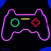 Neon Lamp - Game Controller Roze Playstation - Incl. Ophanghaakjes - Neon Sign - Neon Verlichting - Neon Led Lamp - Wandlamp