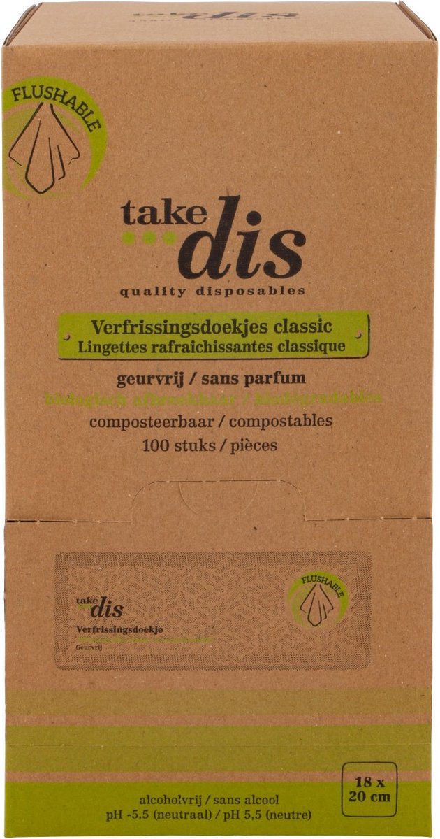 Take Dis Verfrissingsdoekjes classic 100 stuks