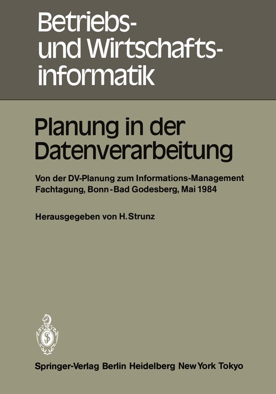 Planung in der Datenverarbeitung - cover