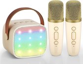 Karaoke Set Voor Volwassenen - Karaoke Microfoon Kinderen - Karaoke Microfoon Bluetooth - Karaoke-systeem met Bluetooth - Draadloze Karaoke-machine voor Volwassenen - Inclusief Microfoon - Krachtig Geluid