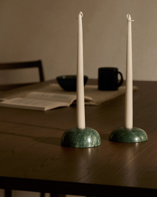 Kave Home - Kandelaar Sintia van groen marmer 4 cm