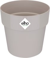 Elho B.for Original Rond 18 - Bloempot voor Binnen - 100% Gerecycled Plastic - Ø 18.0 x H 16.5 cm - Warm Grijs