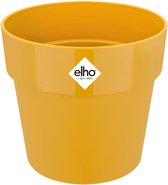Elho B.for Original Rond 25 - Bloempot voor Binnen - 100% Gerecycled Plastic - Ø 24.7 x H 23.2 cm - Oker