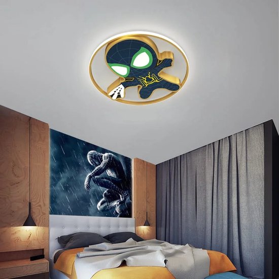 Plafonnier LED Spider Man pour chambre d'enfant