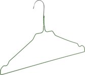 De Kledinghanger Gigant - 100 x Draadhanger / stomerijhanger metaal licht groen gecoat (Ø 2,4 mm) met rokinkepingen, 41 cm