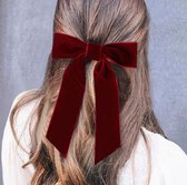 Hiden | Haarstrik - Haarclips - Haarklem - Haarelastiekjes - Haaraccessoires | Burgundy Velvet