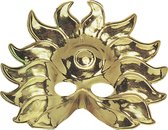 Carnival Toys Verkleedmasker Metallic Sun Goud One-size