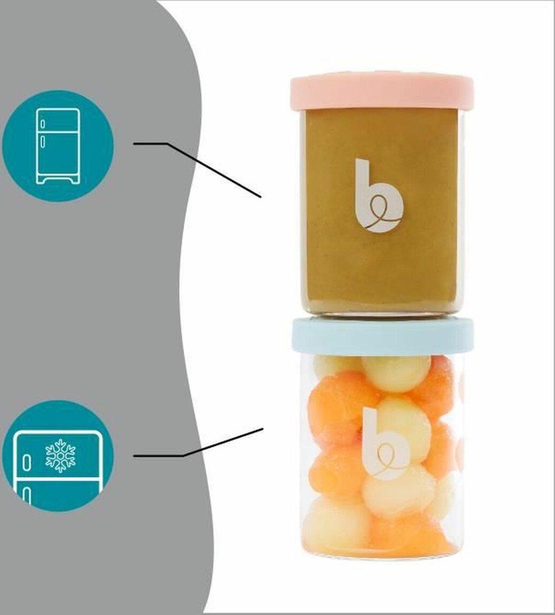 Goedkoopste Babymoov ISY Bowls - 6 glazen bewaarpotjes - 250 ml