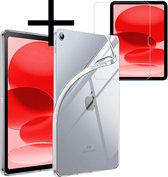 Étui pour iPad 2022 Étui en Siliconen Antichoc avec Protecteur d'écran - Housse de Tablette Antichoc pour iPad 10 - Transparent