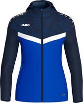 Jako Iconic Jas Met Kap Dames - Royal / Marine | Maat: 38