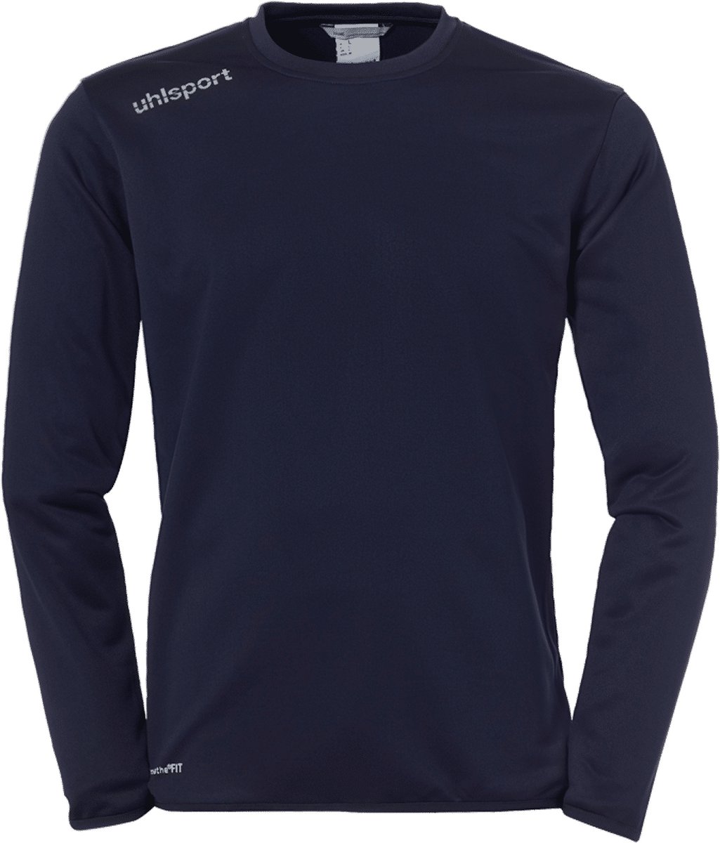 1025x1200.jpg Uhlsport Essential Trainingssweat Heren - Marine / Wit | Maat: 152 - Afbeelding 1