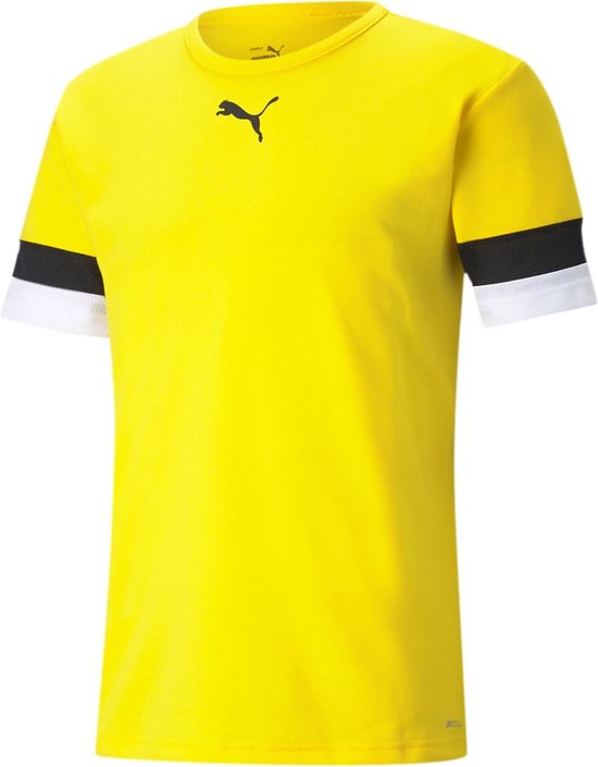 Puma Teamrise Shirt Korte Mouw Heren - Geel | Maat: XL